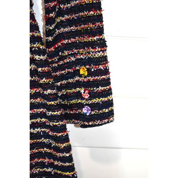 cabi Tweed Jacket Women's Size 8 Headline Topper Floral #5660 Spring 2020 Funky - Picture 7 of 12
